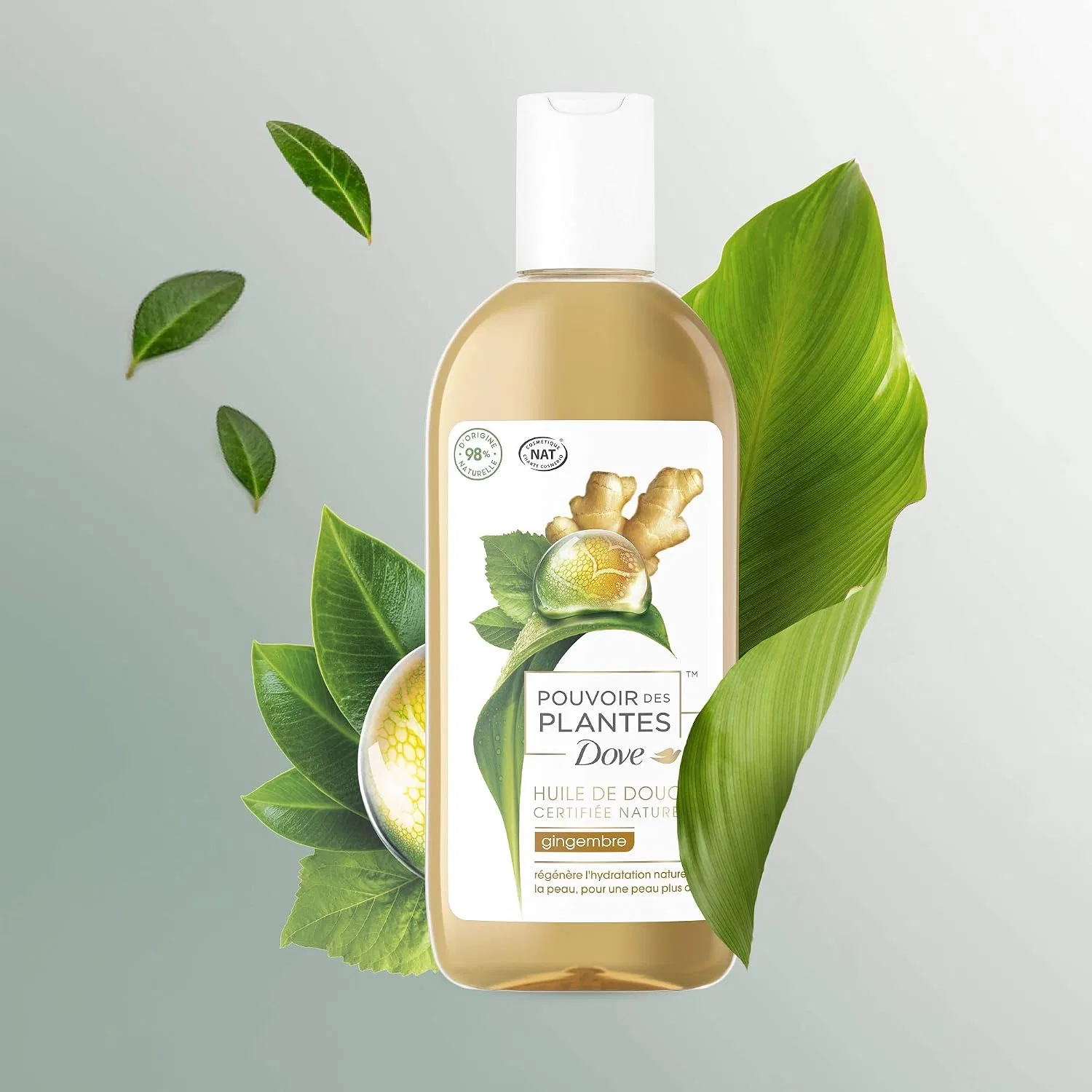 Масло для душа Ginger Nourishing Shower Oil, Dove, 250 мл — фото 3