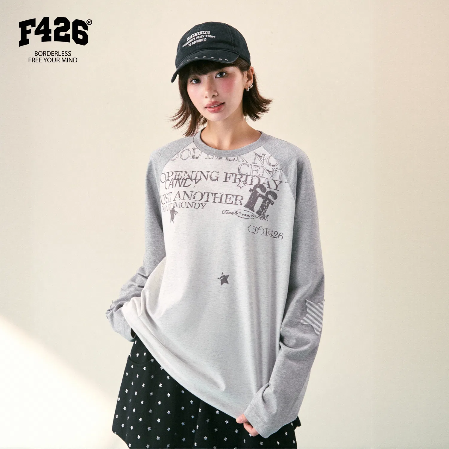 Детская футболка с круглым вырезом Unisex Crew Neck F426, Heather Gray Light Gray — фото 4
