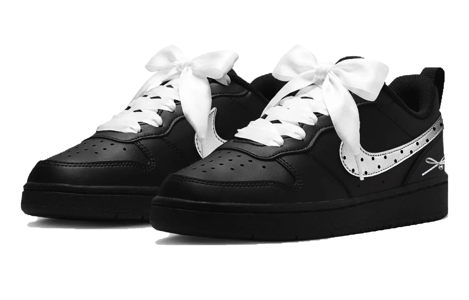 Детские кроссовки для скейтбординга Nike Court Borough 2, Black — фото 4
