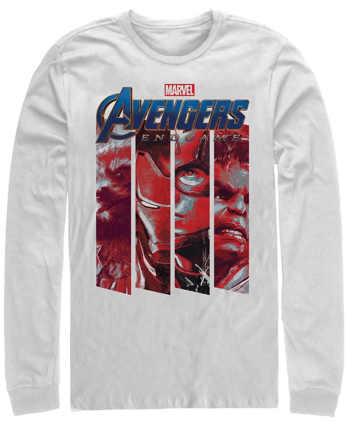 

Логотип marvel men's avengers endgame panel, футболка с длинным рукавом Fifth Sun, белый