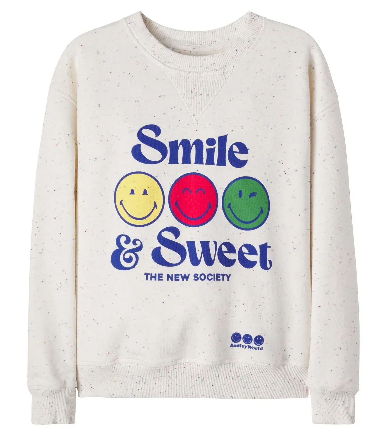 Свитшот с принтом SmileyWorld The New Society, белый
