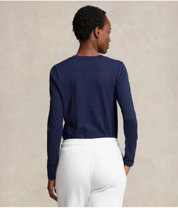 Женская рубашка с длинным рукавом Polo Ralph Lauren, Blu Marino — фото 3