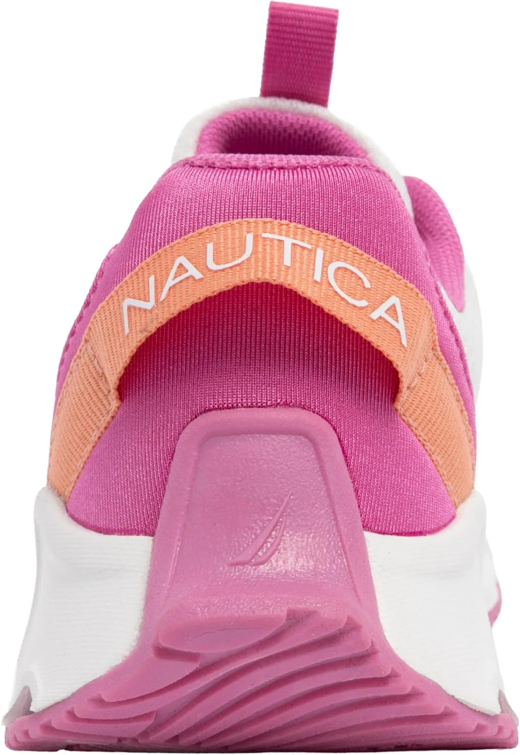 Детские кроссовки для девочек с шнуровкой Nautica, White Fushia Peach — фото 3