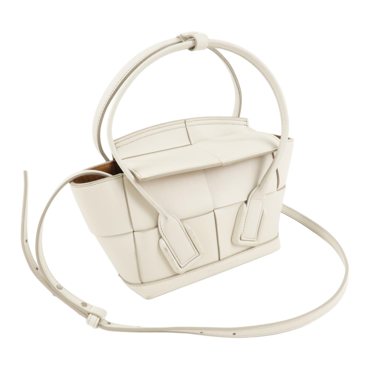 Кожаная мини-сумка через плечо с одним ремнем унисекс белая Bottega Veneta, Set (Bag+Dust Bag) — фото 3