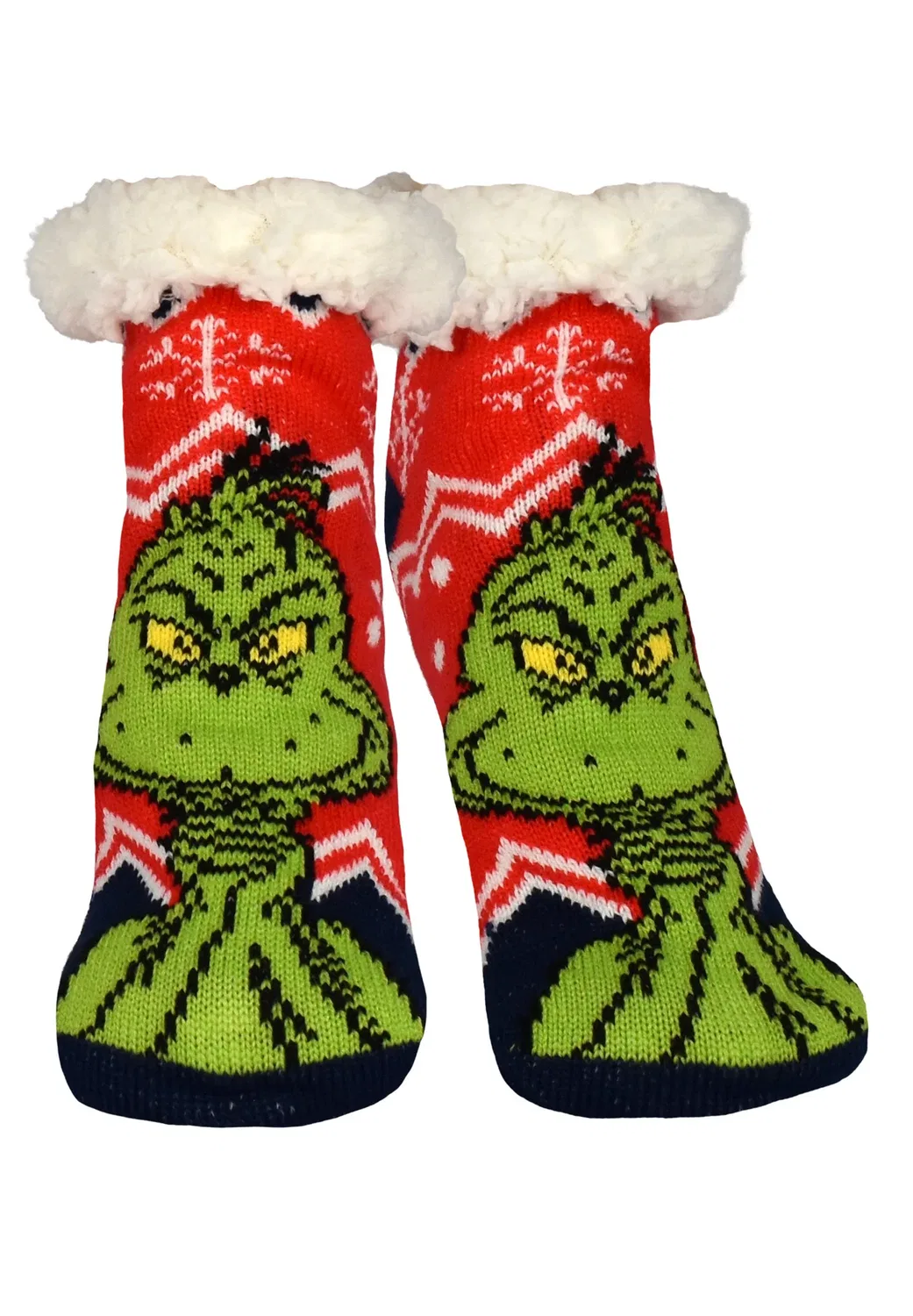 Гринч hüttensocken haussocken kuschelsocken Wintersocken Socken - носки United Labels, Rot Blau