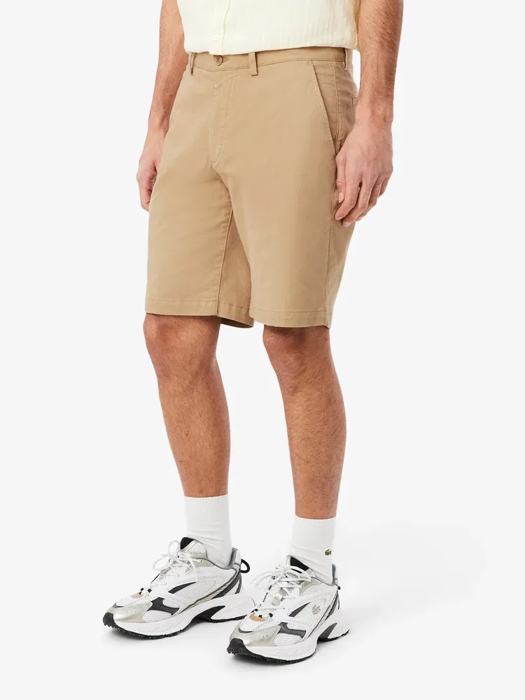 Шорты Bermuda Chino из твила LACOSTE, Beige — фото 2