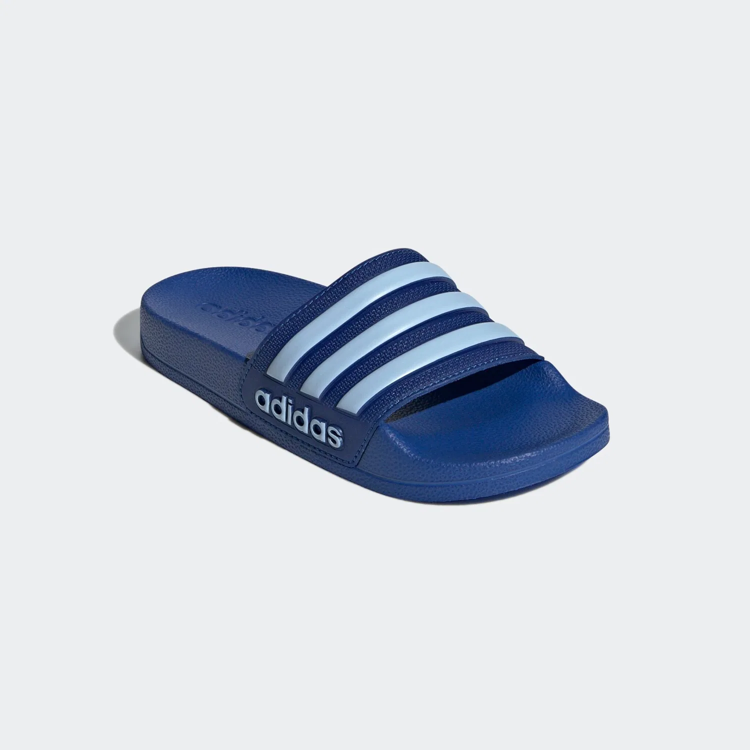 Детские шлепанцы с амортизацией Adidas, Royal Blue/Glow Blue/Royal Blue