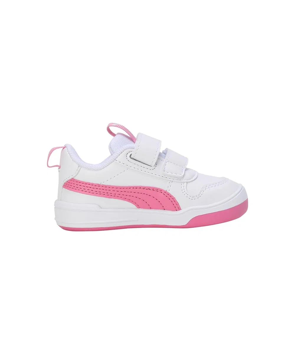 Детские кроссовки для мальчиков с закрытым носком PUMA Multiflex SL V PS PUMA White Strawberry Burst — фото 3