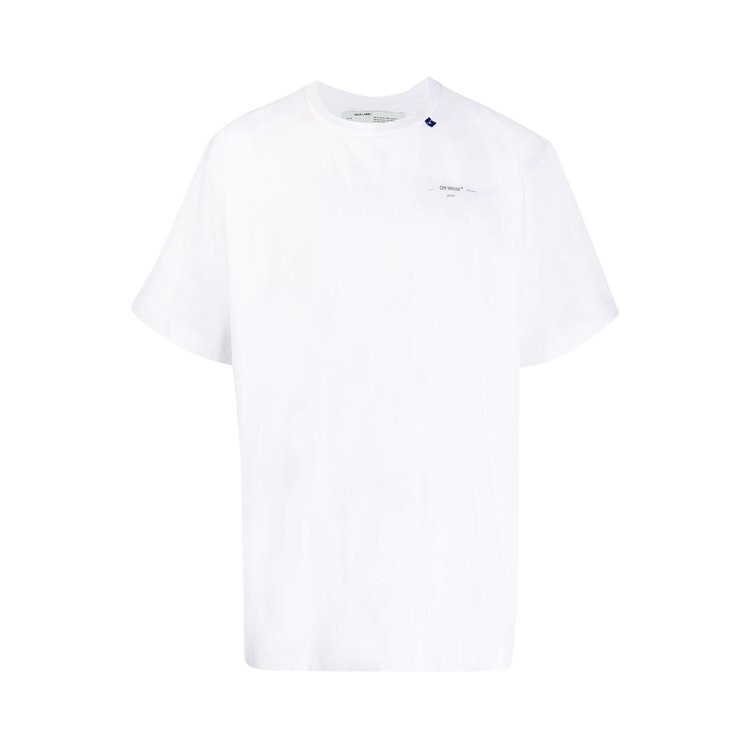 

Футболка Off-White Unfinished Short Sleeve Over Tee 'White / Silver', белый