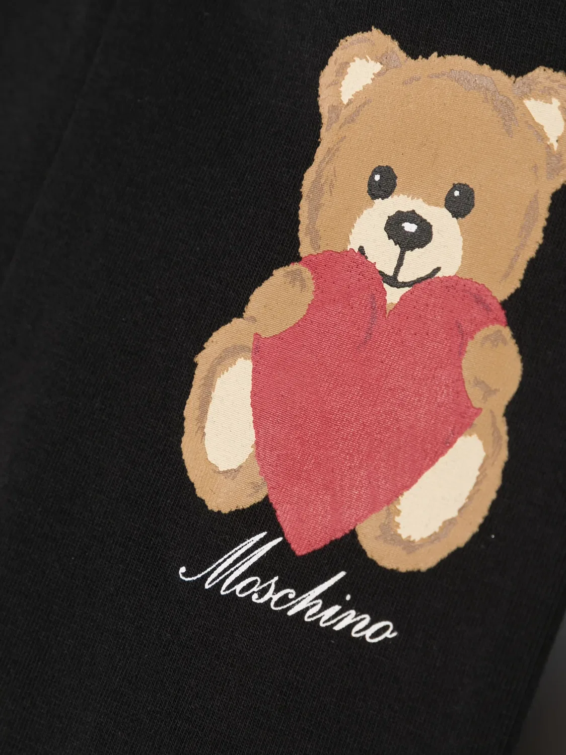Леггинсы с принтом Teddy Bear Moschino Kids, черный — фото 3