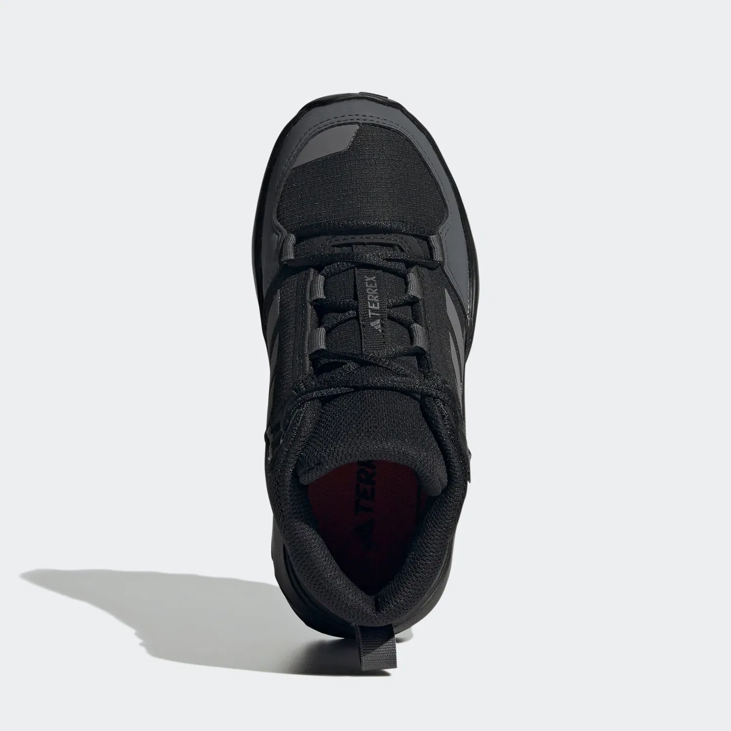 Детские полуботинки для активного отдыха водонепроницаемые Adidas TERREX, Black/Grey — фото 4