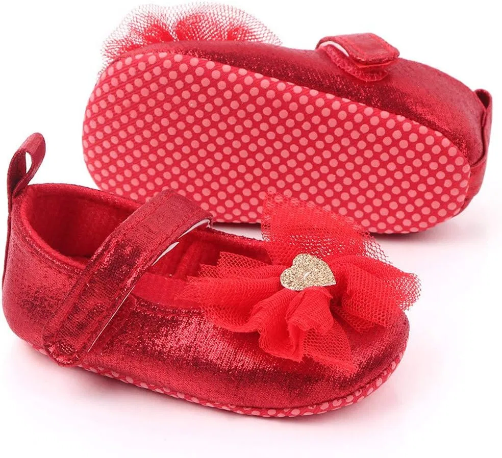 Детские кроссовки для девочек с принтом бабочка Pipsqueak Shoes, Red — фото 3