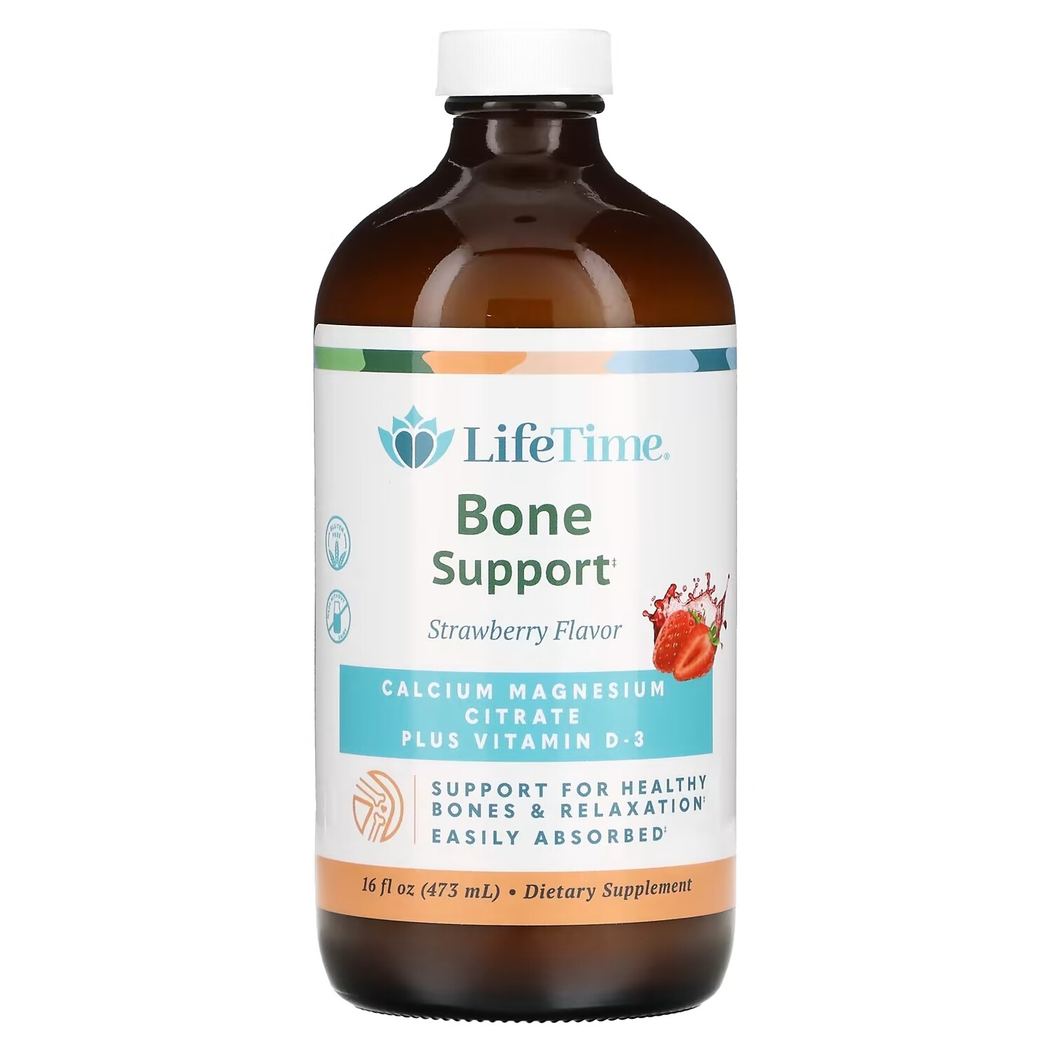 

LifeTime Vitamins оригинальный цитрат кальция и магния клубника, 473 мл