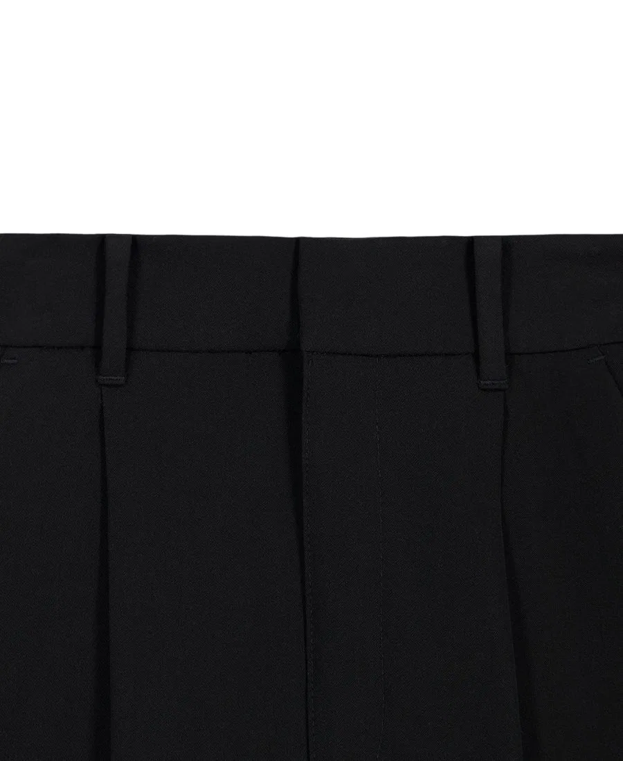 Брюки широкие с талией Calvin Klein, Black — фото 4