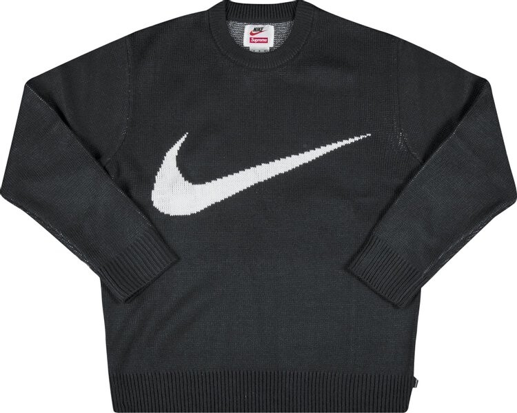 

Свитер Supreme x Nike Swoosh Sweater 'Black', черный