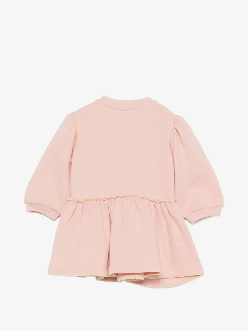 Платье с оборками и вышивкой лошади Stella McCartney Kids, розовый — фото 2
