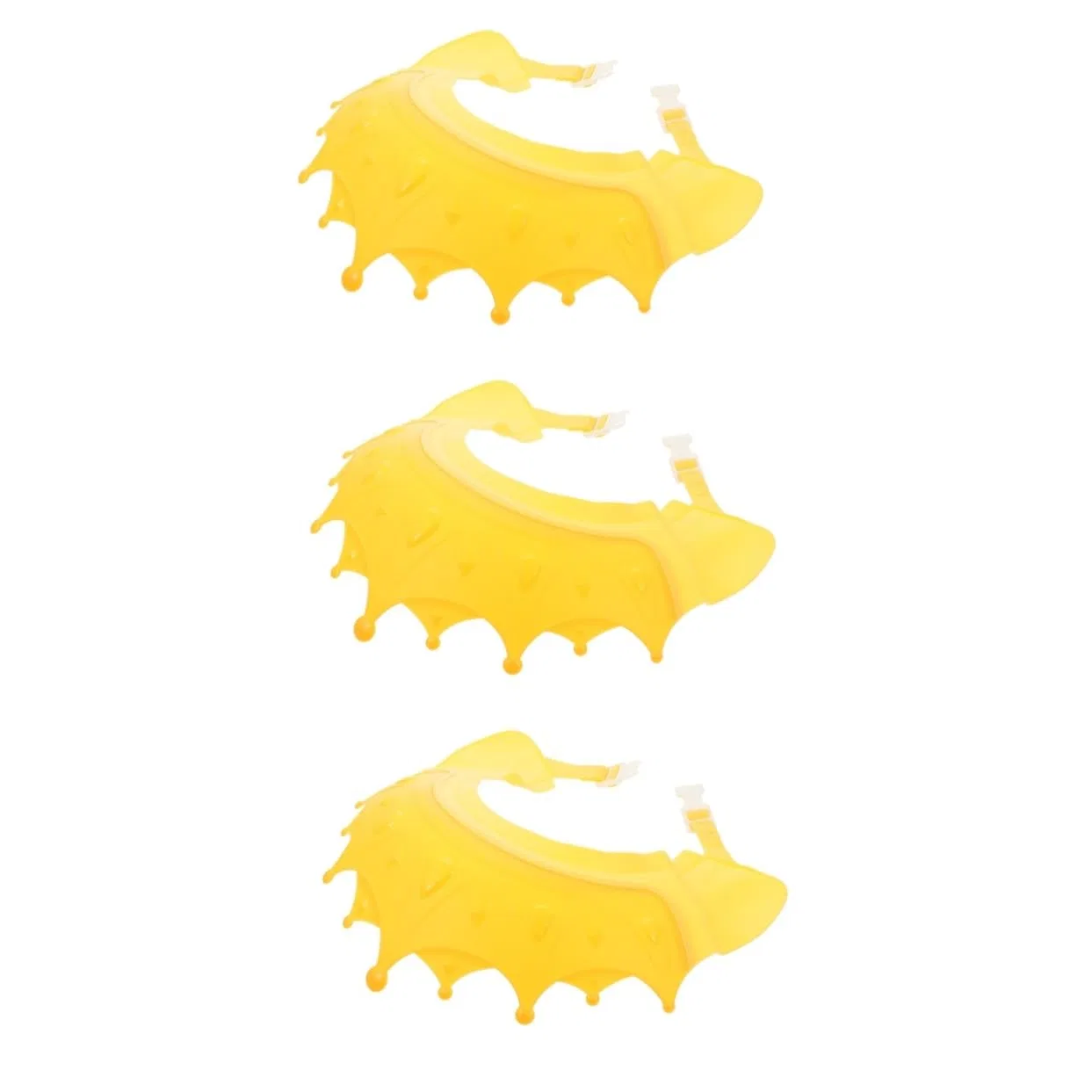 No brand Детская шапочка для душа, 3 шт, пластик, TPE, 15x15x13 см, Yellow