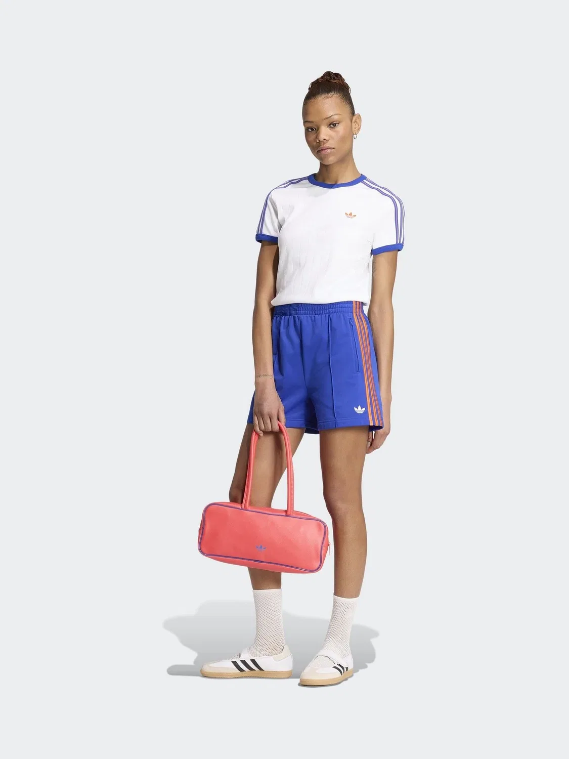 Шорты Firebird, adidas Originals, синий/оранжевый — фото 3