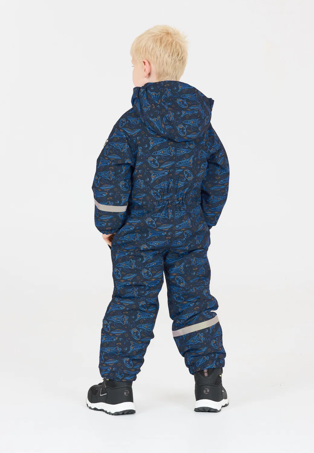 Детский утепленный комбинезон Tower Zigzag, Blau Navyblau Mitternachtsindigo — фото 3