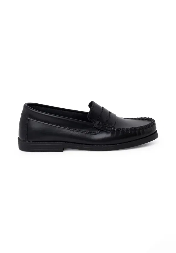 Мокасины кожаные Castellanos Pisamonas Black, черный