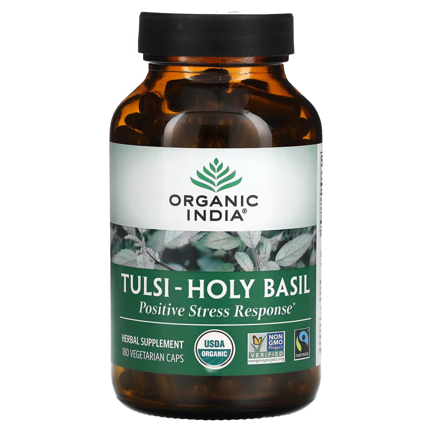 

Organic India, тулси (базилик священный), 180 растительных капсул