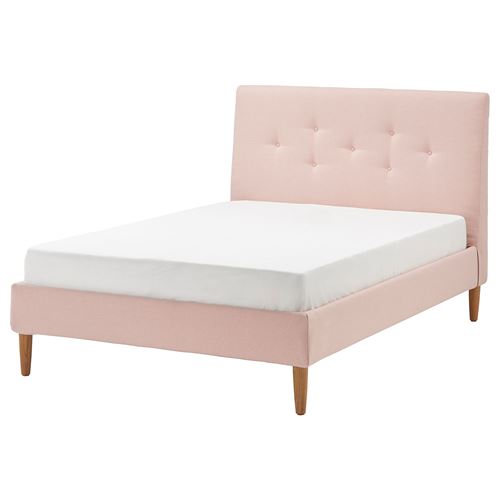 

Двуспальная кровать IKEA Idanas, 140x200 см, розовый