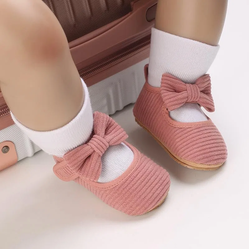 Детские туфли Мэри Джейн для девочек с бантом Purepips, Pink — фото 3