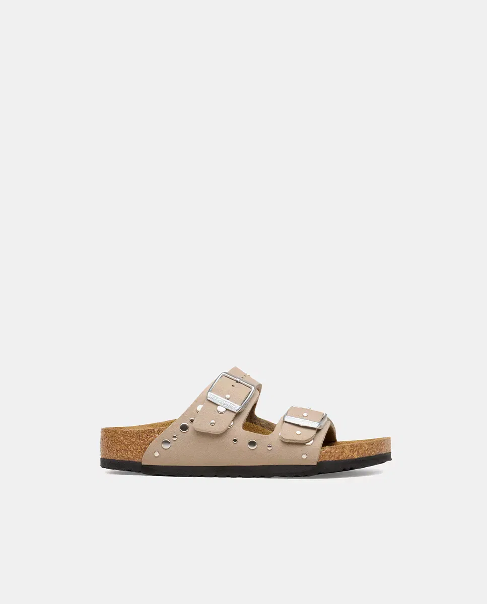 Детские сандалии для девочек с заклепками Arizona Birkenstock, Gris
