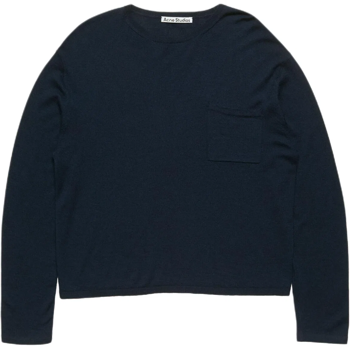 Мужской кашемировый свитер с круглым вырезом Acne Studios, Ink Blue