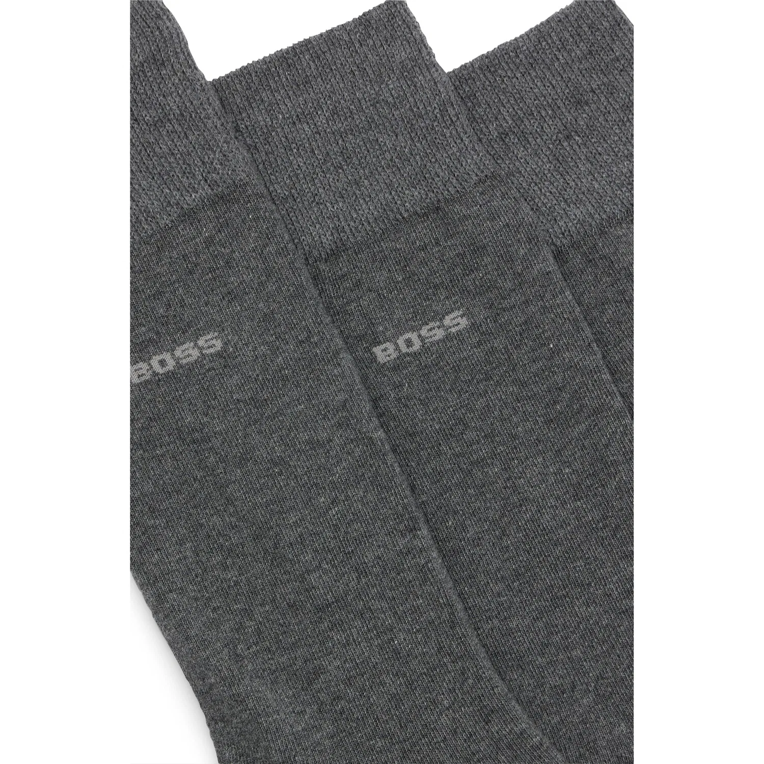 Мужские носки средней высоты с усиленной пяткой и носком BOSS, Medium Grey — фото 2