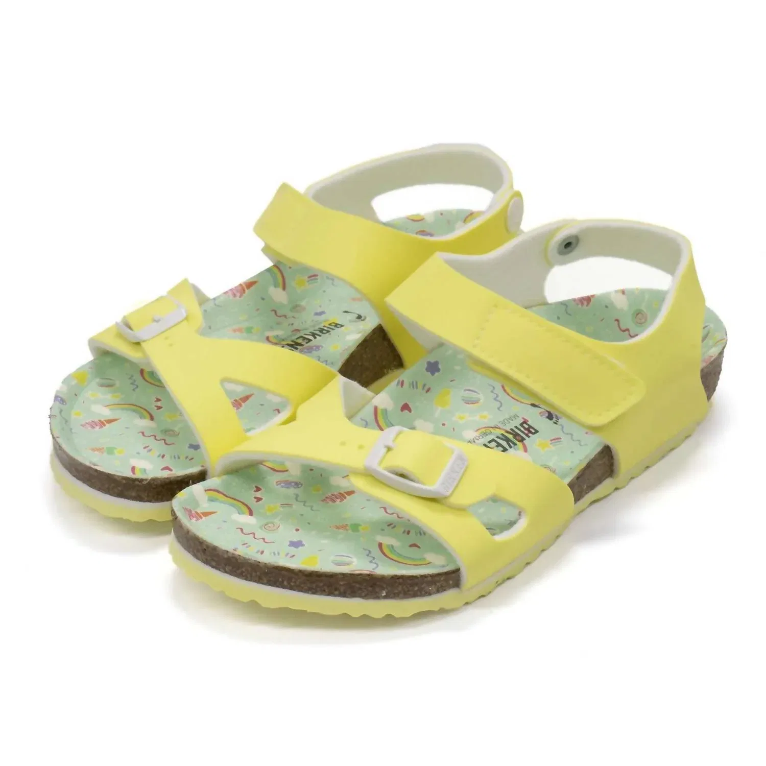Детские сандалии для девочек с открытым носом Colorado Birkenstock, Candy Pastel Yellow