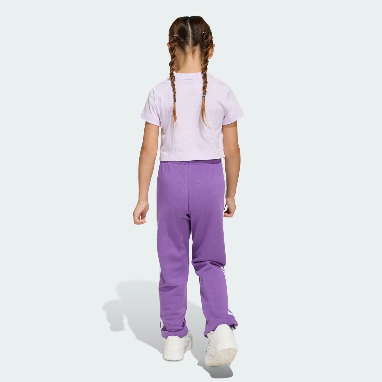 Мужской спортивный комплект с длинным рукавом Essentials Set Adidas, Helllila Weiss — фото 3