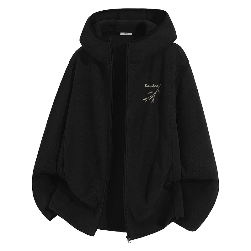 Детское пальто из вельвета Bamboo Shadow Breeze Chest Logo MINISO, Black