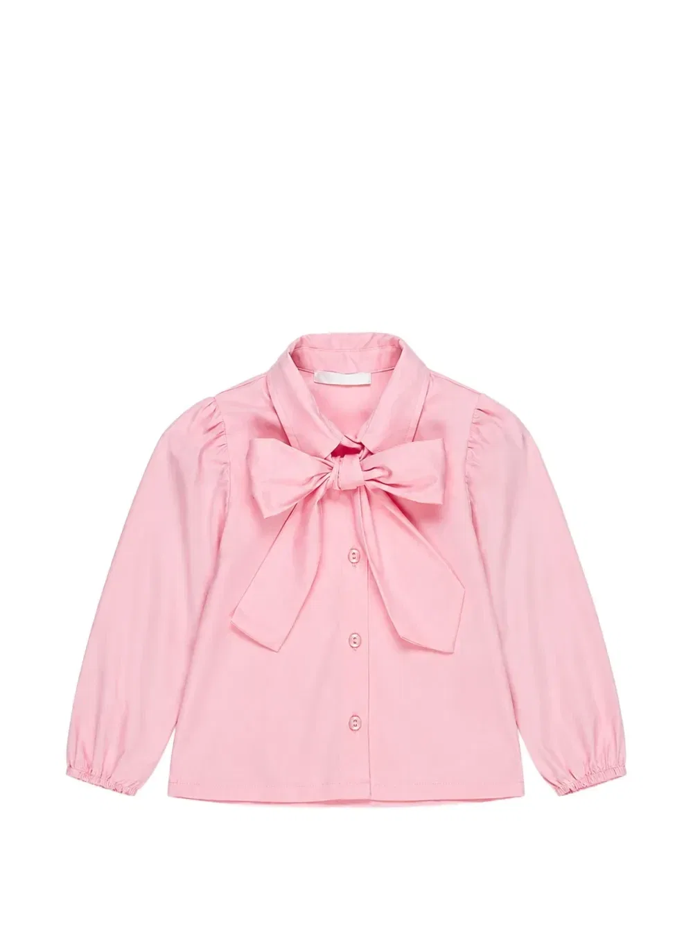 Рубашка с длинными рукавами и бантом Miss Grant Kids, розовый