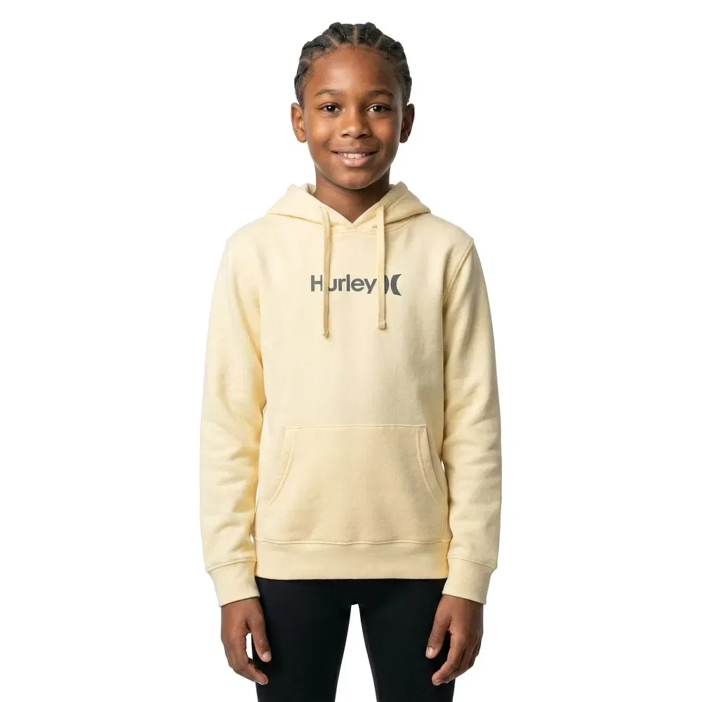 Детское худи для девочек с принтом Printing Press O&O Hurley, Beige