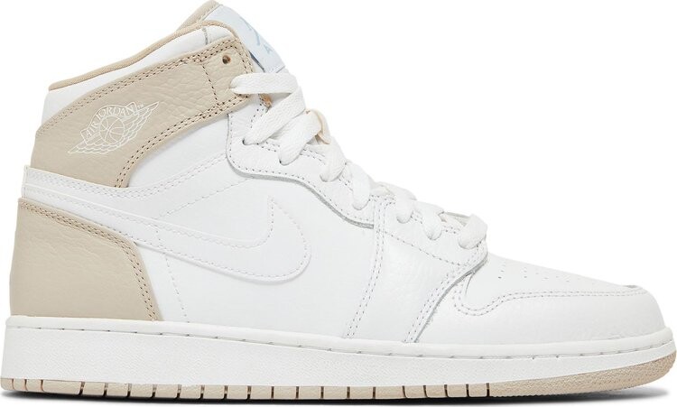 

Кроссовки Air Jordan 1 Retro High GS Linen, белый, Белый;серый, Кроссовки Air Jordan 1 Retro High GS Linen, белый