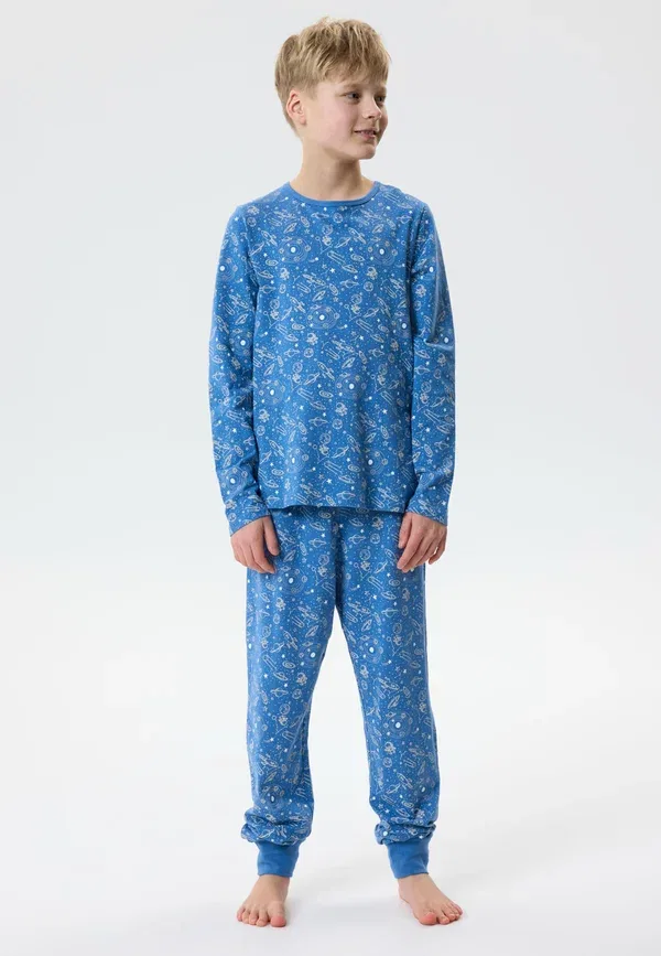 Пижамный комплект с принтом Pyjama set long sleeved Two Soon, Federal Blue, синий