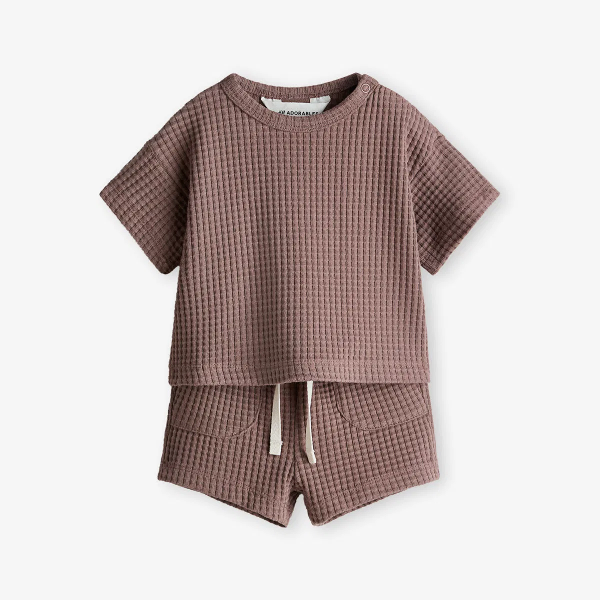 Комплект из двух предметов из хлопка с вафельной текстурой, 4-36 месяцев H&M Adorables