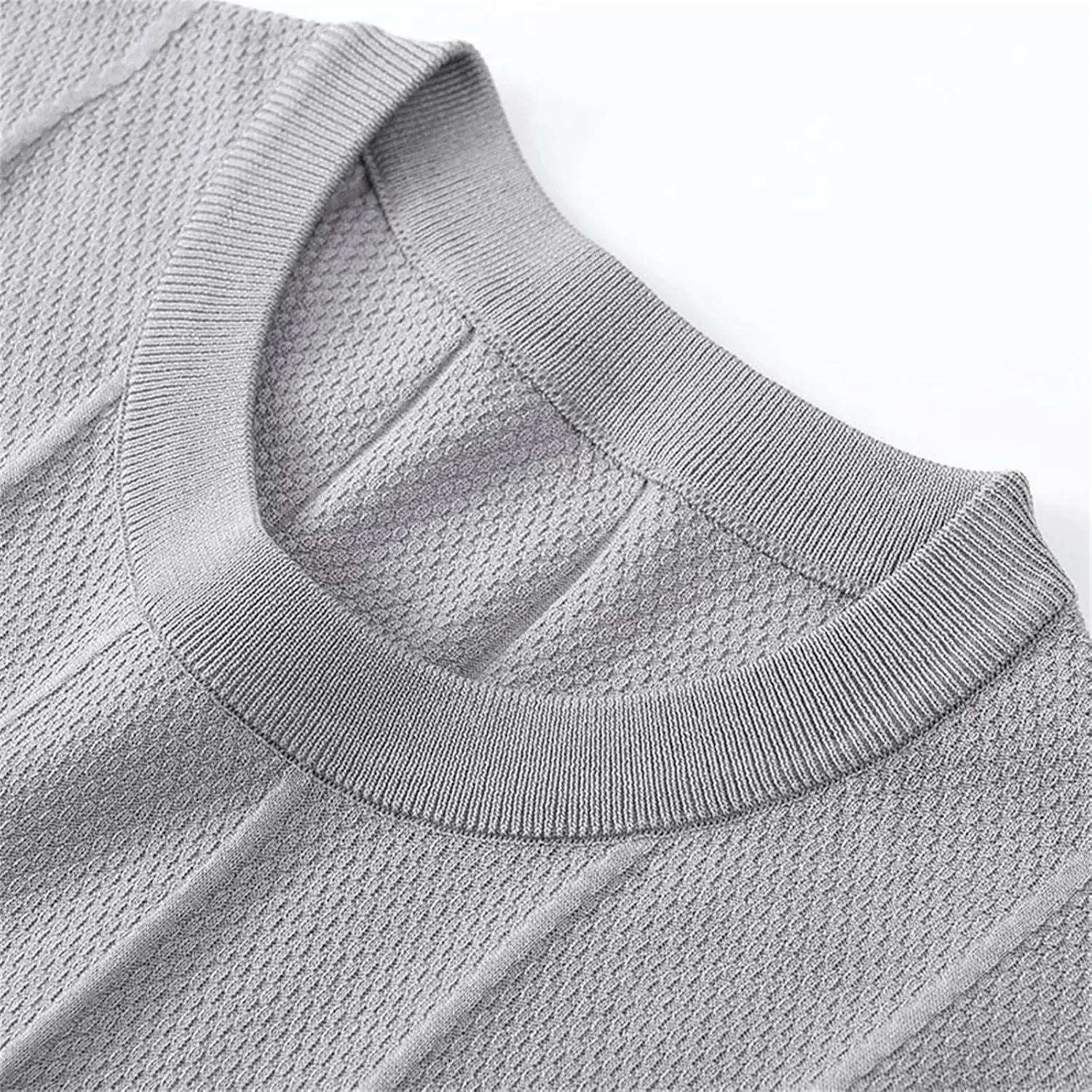 Мужская дышащая футболка с полосками Classic, Gray — фото 3