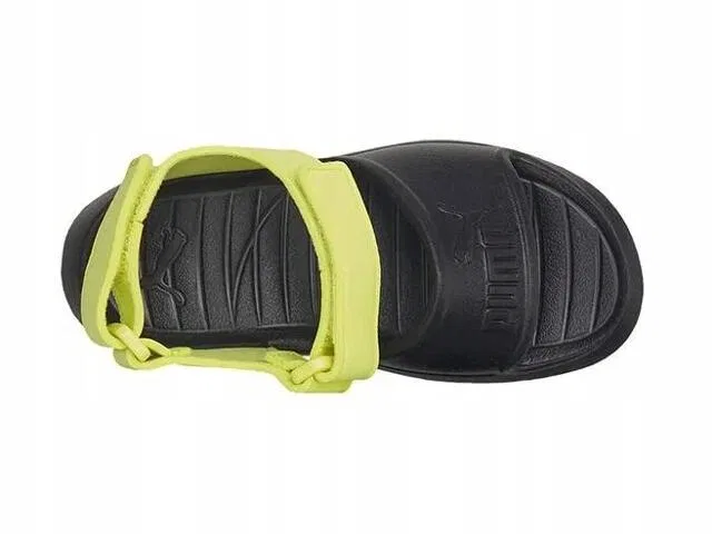 Детские сандалии с липучками Puma Divecat V2 Injex PS, Schwarz Grun — фото 4
