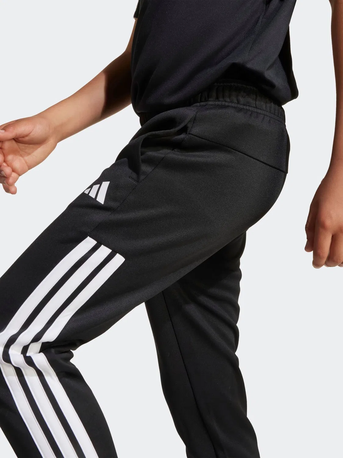 Штаны спортивные с завязкой adidas, черный — фото 4