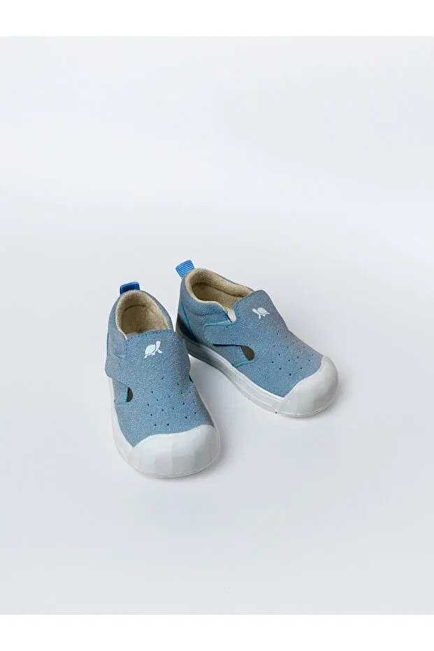 Детские повседневные туфли на липучке с ортопедической стелькой Sthapy, Baby Blue — фото 3