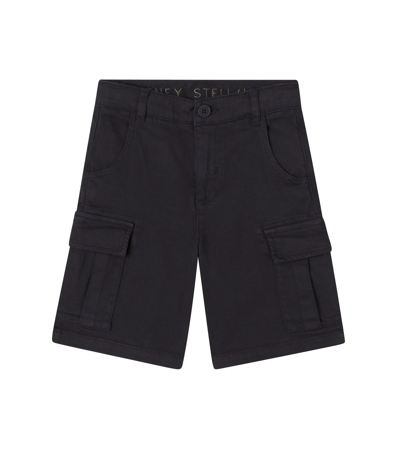 Шорты джинсовые карго Stella Mccartney Kids, черный
