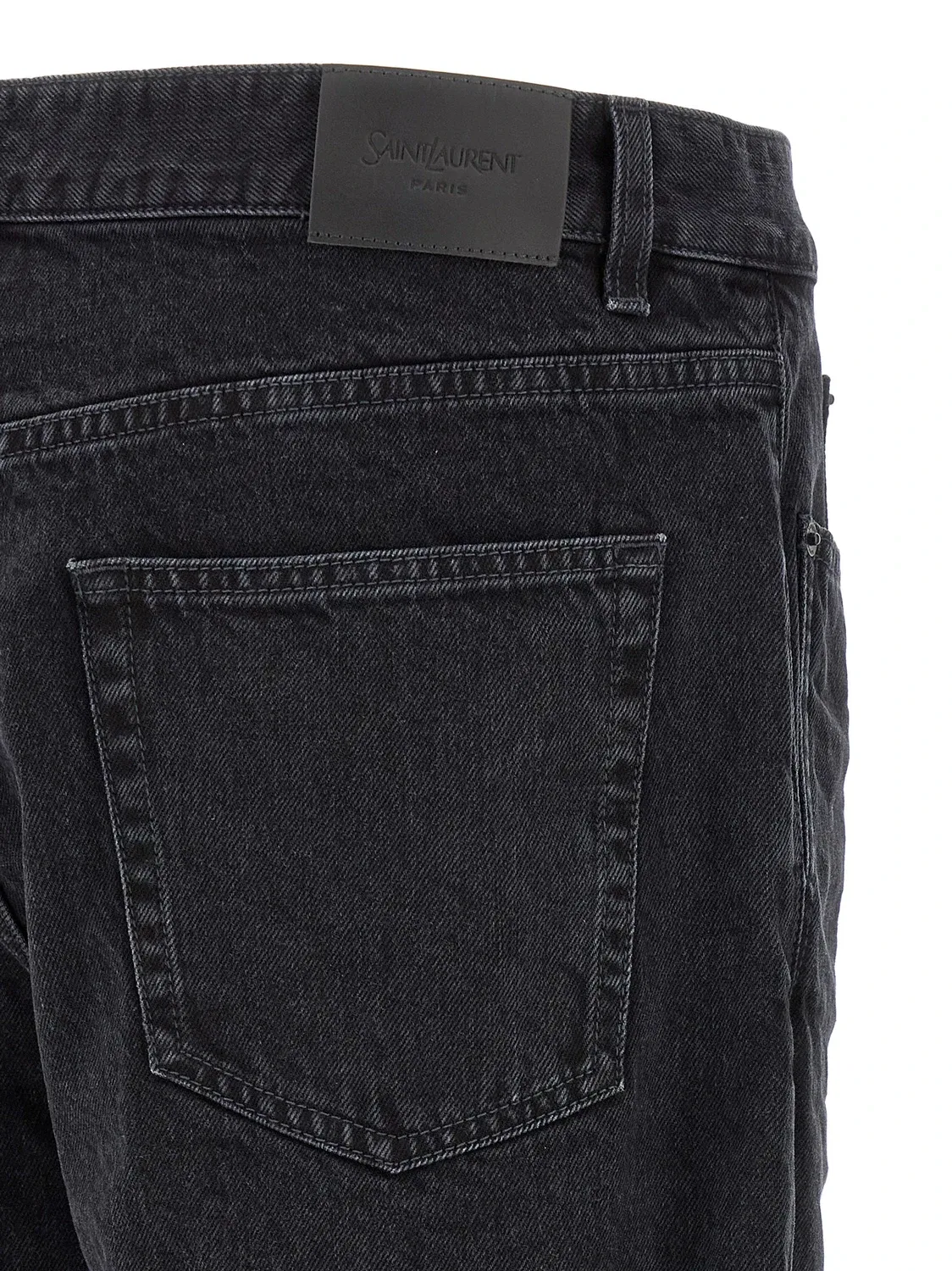 Прямые джинсы Relax Tapered SAINT LAURENT, черный — фото 4