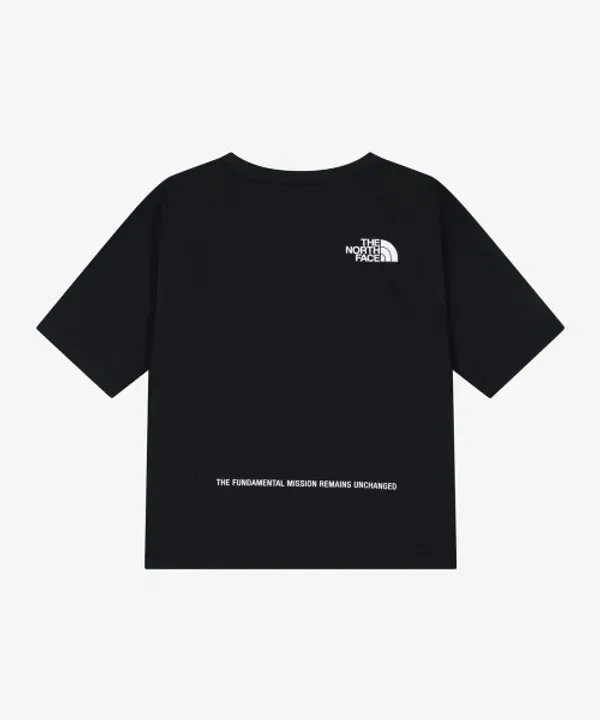 Футболка с коротким рукавом серф принт, nt7us18s, The North Face Kids, черный — фото 2