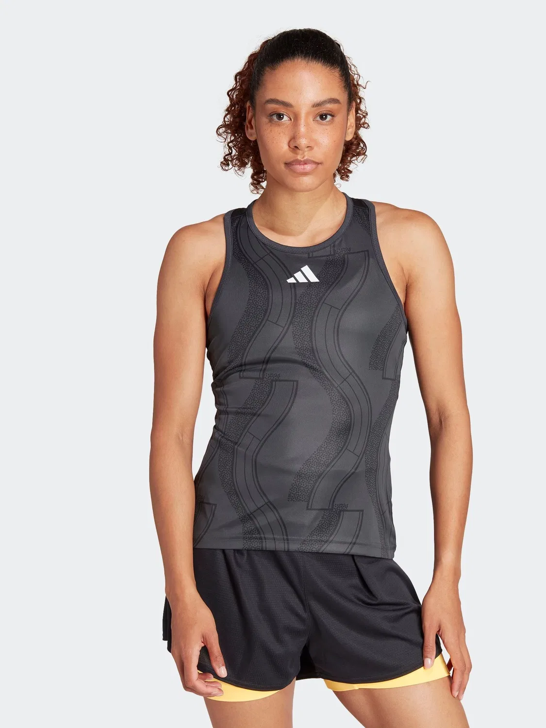 Топ теннисный adidas Black Tennis Club, черный