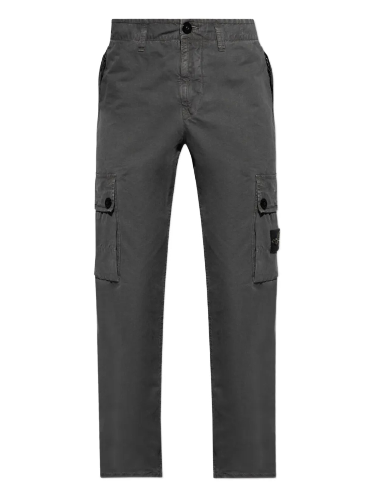 

Прямые брюки с логотипом Stone Island, серый