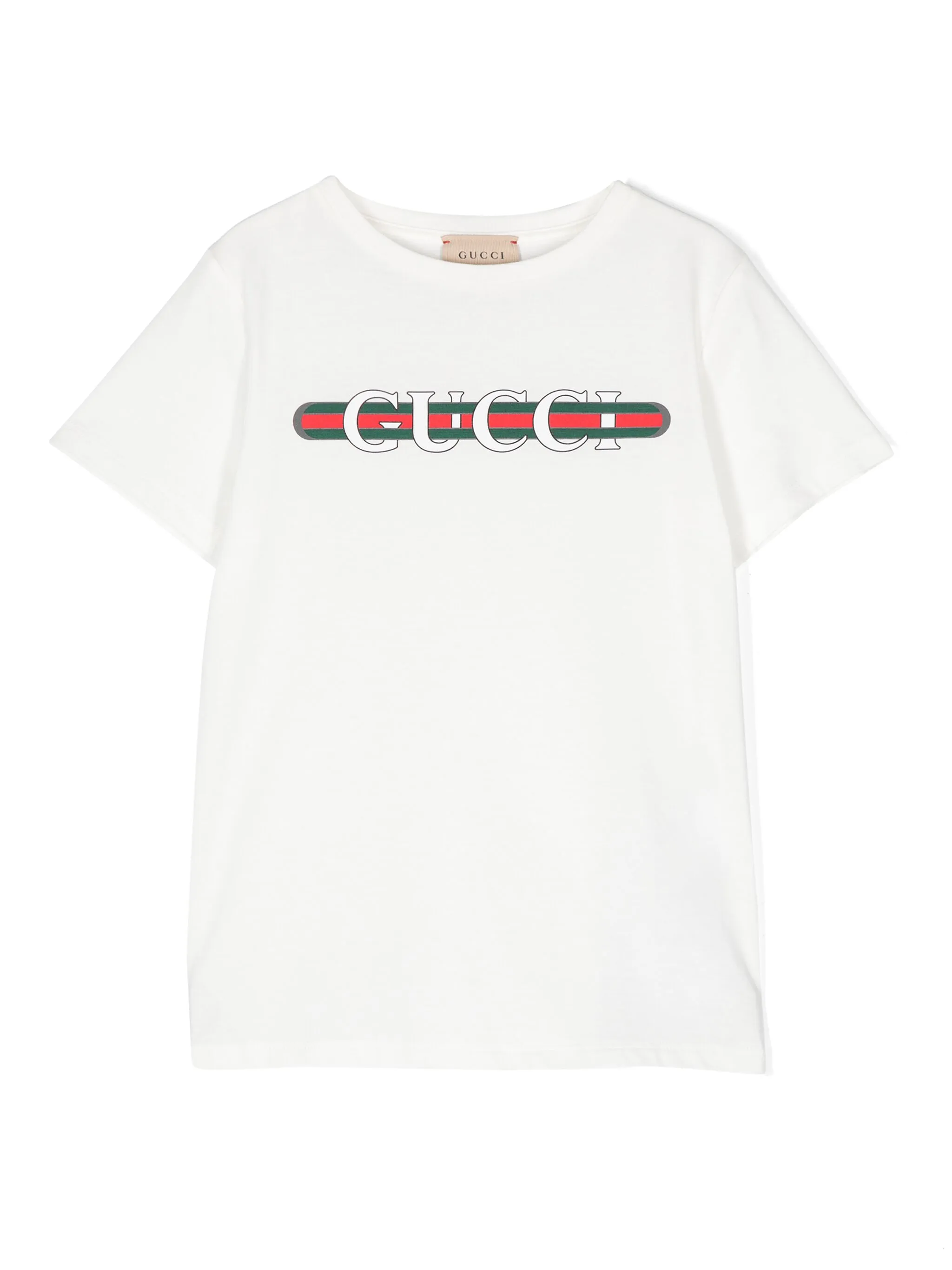 

Футболка с логотипом Gucci Kids, белый
