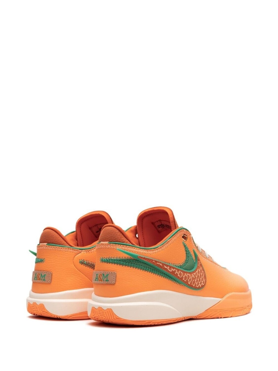 LeBron 20 FAMU x APB - Safety Orange Кроссовки Nike, оранжевый — фото 3