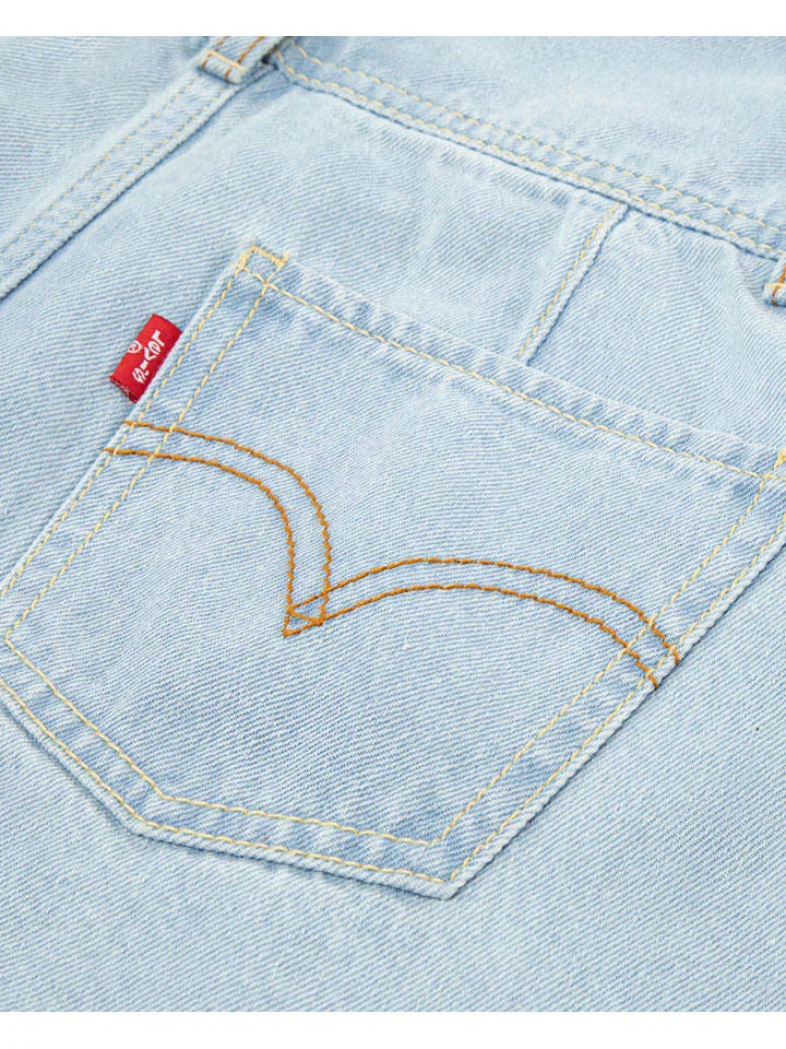 Джинсовый комбинезон-штаны Levi'S Kids, светло-синий — фото 4